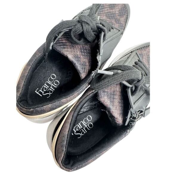 Franco Sarto Sneakers Size 7 Leather Imperial Lace Up Fashion Shoes - Picture 6 of 10